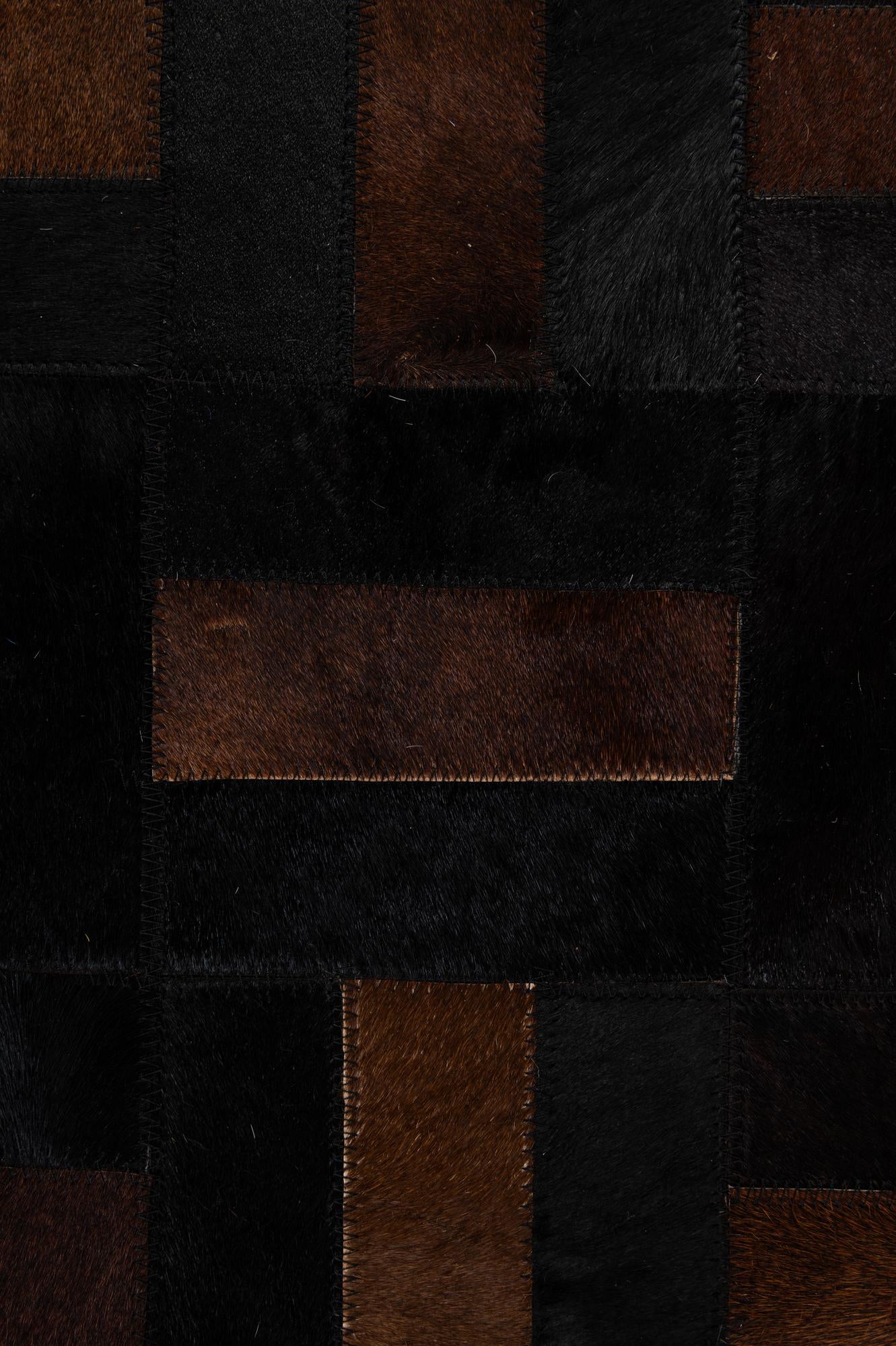 5' 3 x 8' 2 Cowhide - Patchwork Rug