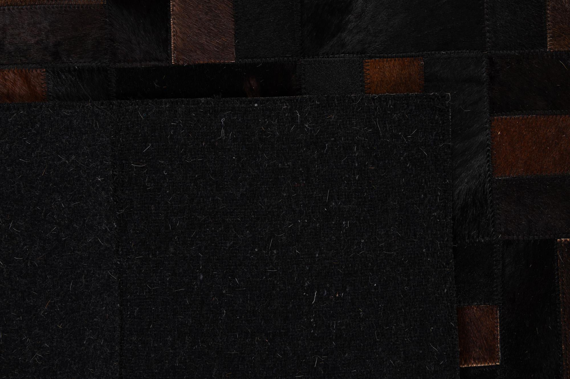 5' 3 x 8' 2 Cowhide - Patchwork Rug