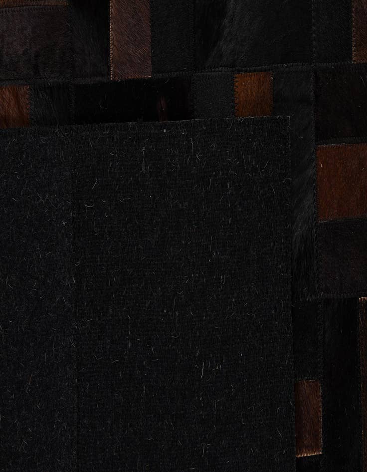 Detail image of 5' 3 x 8' 2 Cowhide - Patchwork Rug