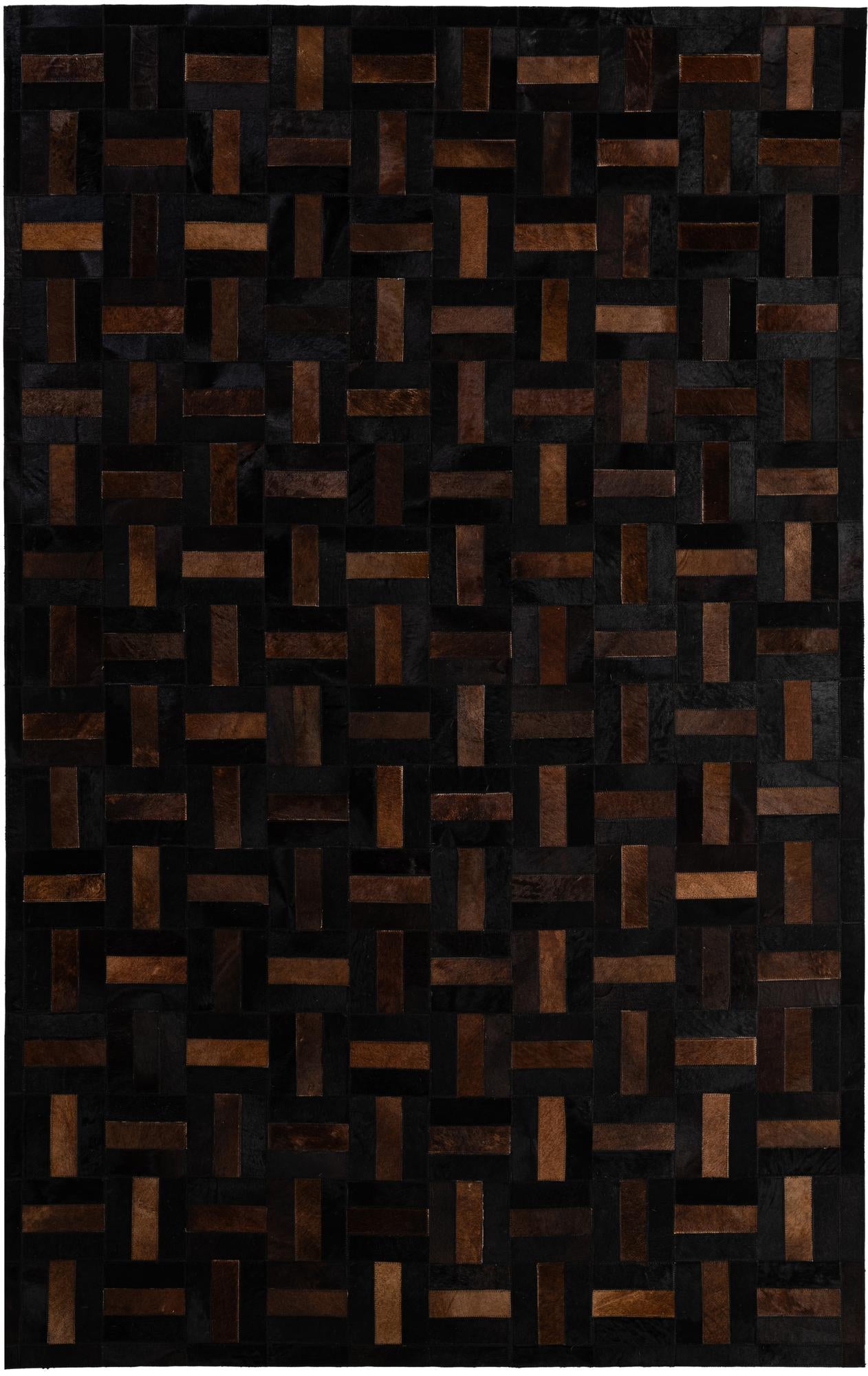5' 3 x 8' 2 Cowhide - Patchwork Rug