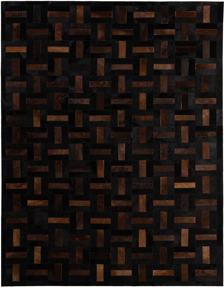Detail image of 5' 3 x 8' 2 Cowhide - Patchwork Rug