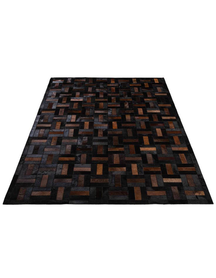 Detail image of 5' 3 x 8' 1 Cowhide - Patchwork Rug