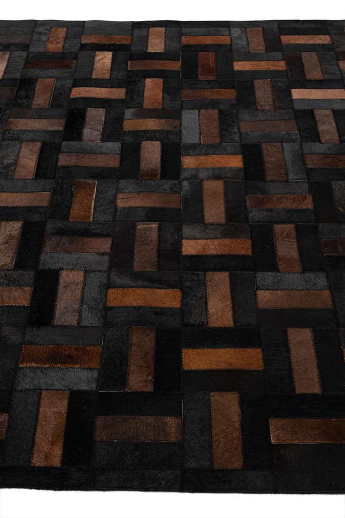 5' 3 x 8' 1 Cowhide - Patchwork Rug