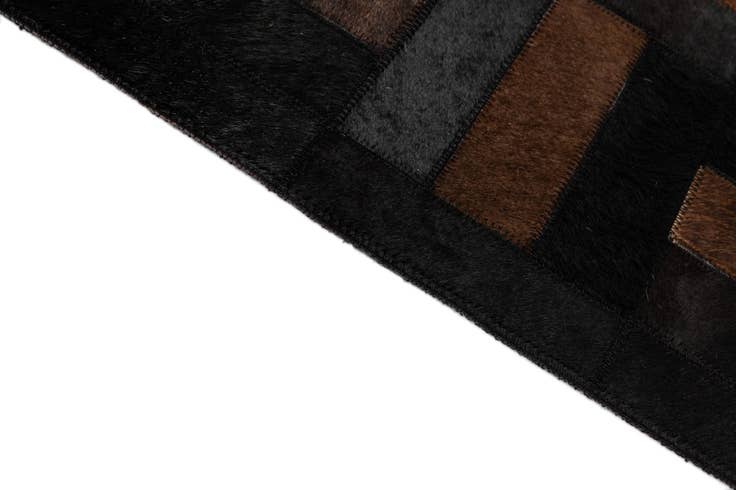 Detail image of 5' 3 x 8' 1 Cowhide - Patchwork Rug