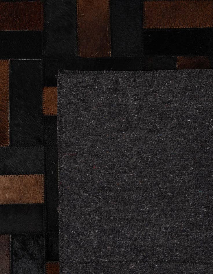 Detail image of 5' 3 x 8' 1 Cowhide - Patchwork Rug