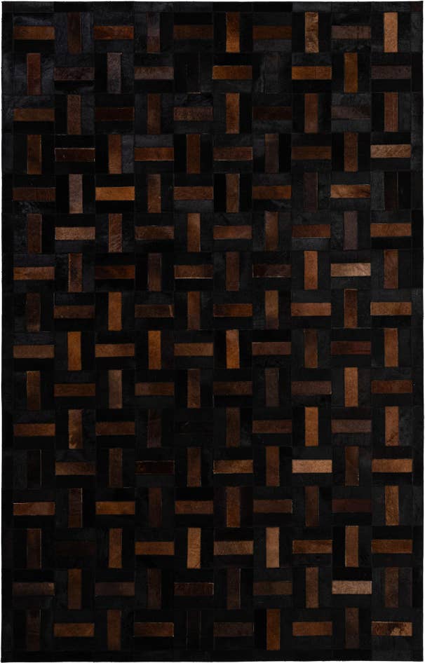 Detail image of 5' 3 x 8' 1 Cowhide - Patchwork Rug
