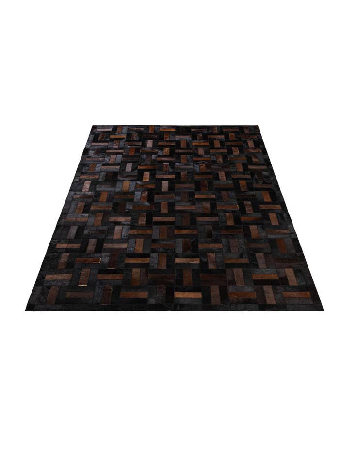 Detail image of 5' 3 x 8' 1 Cowhide - Patchwork Rug