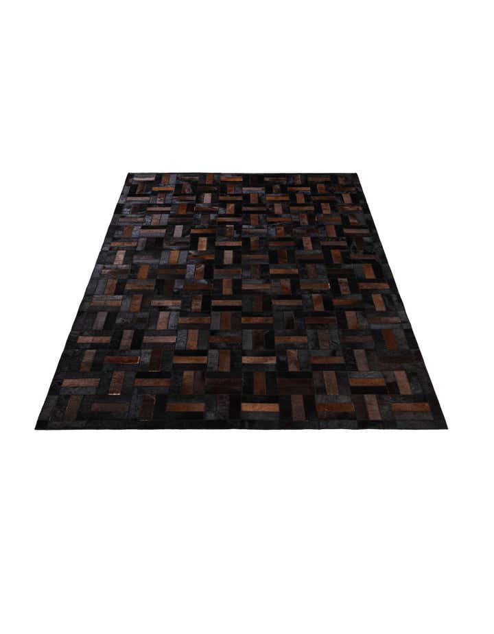 5' 3 x 8' 1 Cowhide - Patchwork Rug