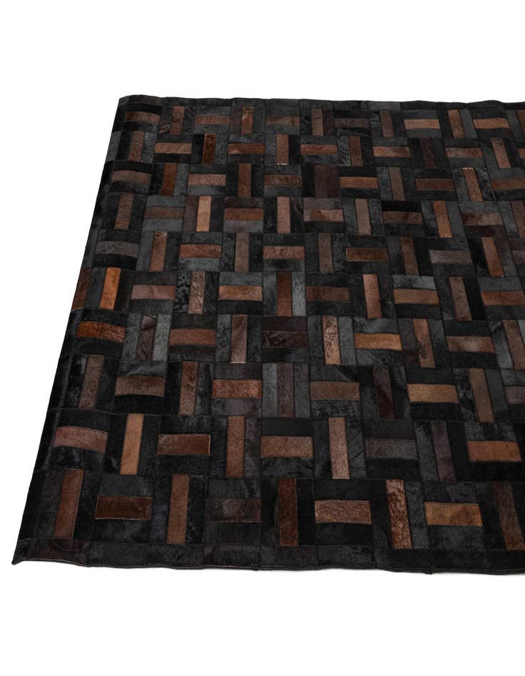 Detail image of 5' 3 x 8' 1 Cowhide - Patchwork Rug