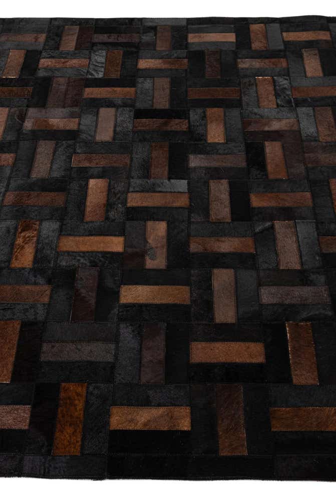 5' 3 x 8' 1 Cowhide - Patchwork Rug