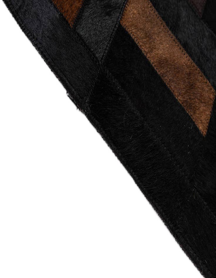 Detail image of 5' 3 x 8' 1 Cowhide - Patchwork Rug