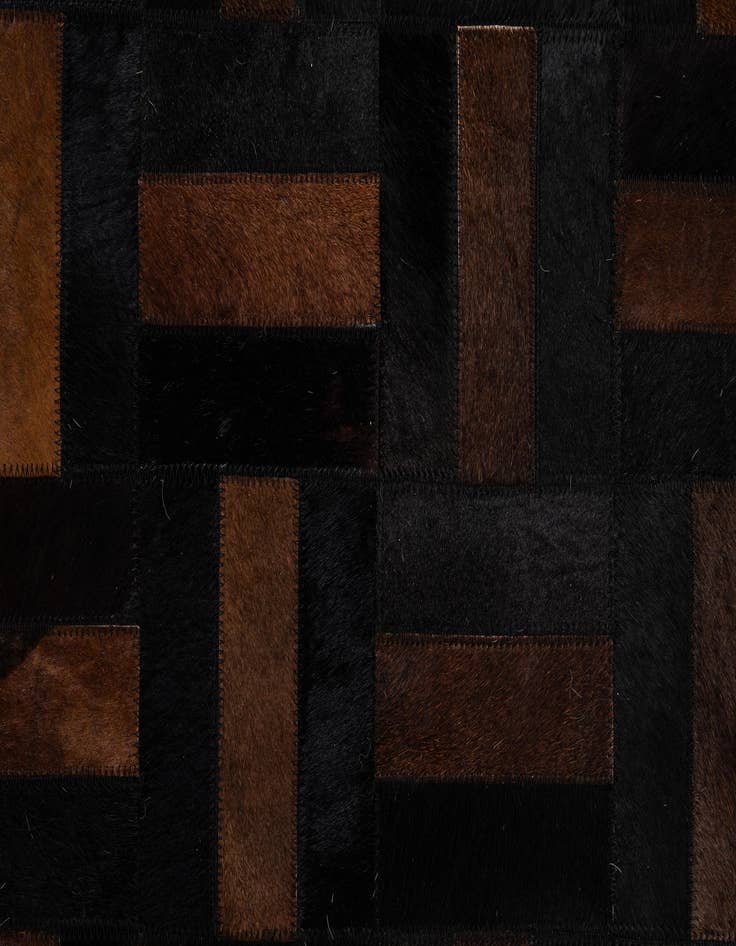 Detail image of 5' 3 x 8' 1 Cowhide - Patchwork Rug