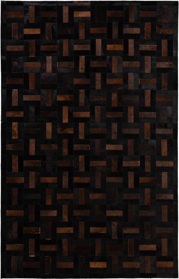 Detail image of 5' 3 x 8' 1 Cowhide - Patchwork Rug