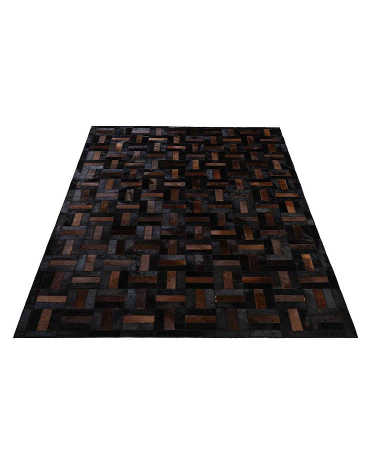 Detail image of 5' 3 x 8' 2 Cowhide - Patchwork Rug