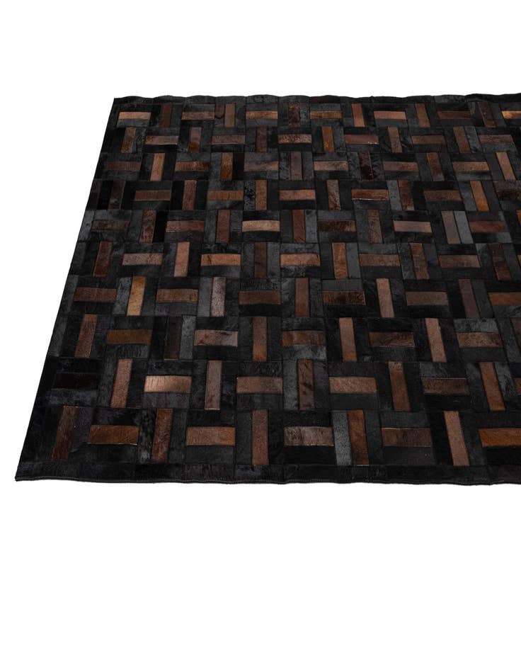 Detail image of 5' 3 x 8' 2 Cowhide - Patchwork Rug
