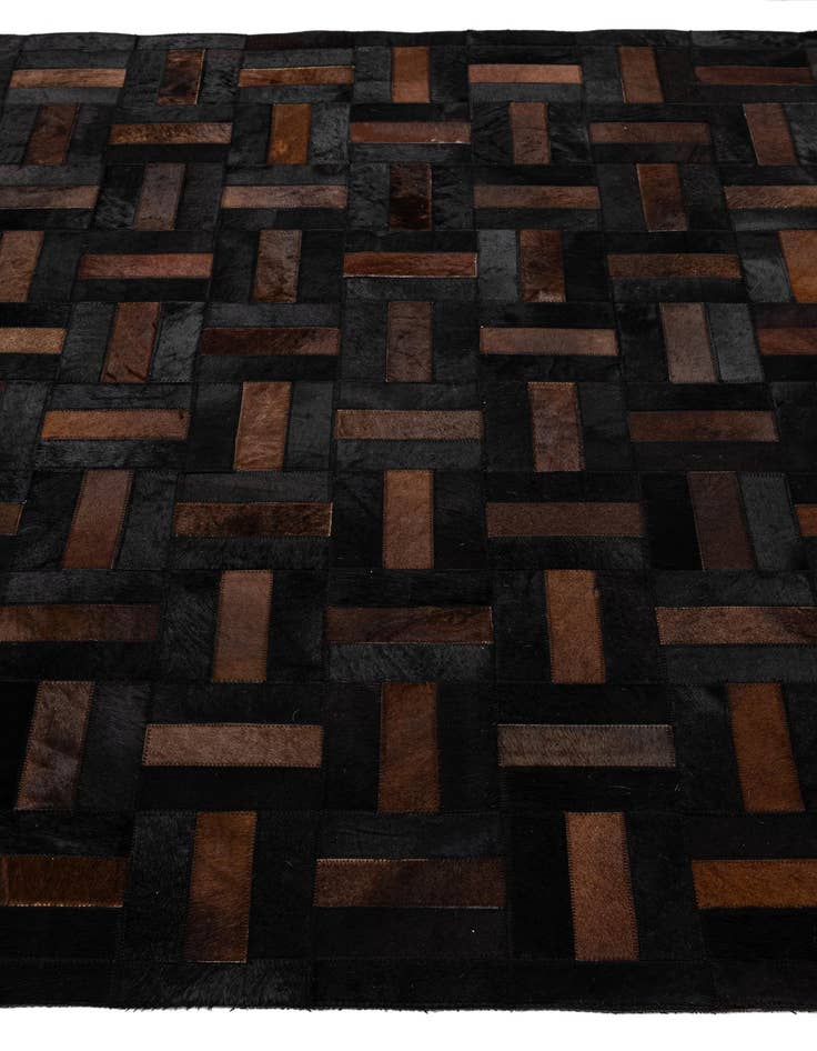 Detail image of 5' 3 x 8' 2 Cowhide - Patchwork Rug