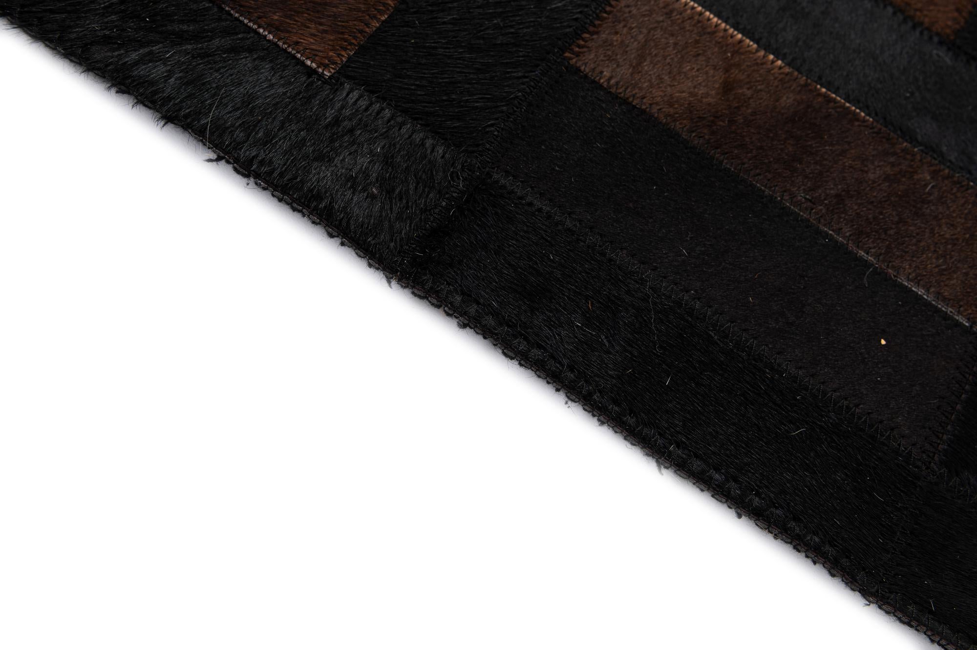 5' 3 x 8' 2 Cowhide - Patchwork Rug