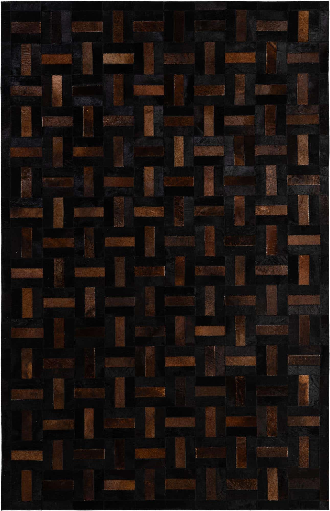 5' 3 x 8' 2 Cowhide - Patchwork Rug