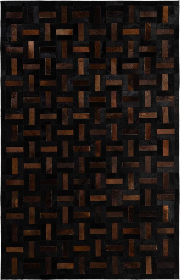 Detail image of 5' 3 x 8' 2 Cowhide - Patchwork Rug