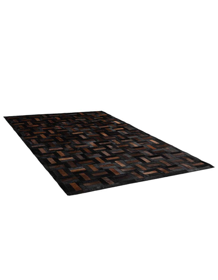 Detail image of 5' 2 x 8' Cowhide - Patchwork Rug