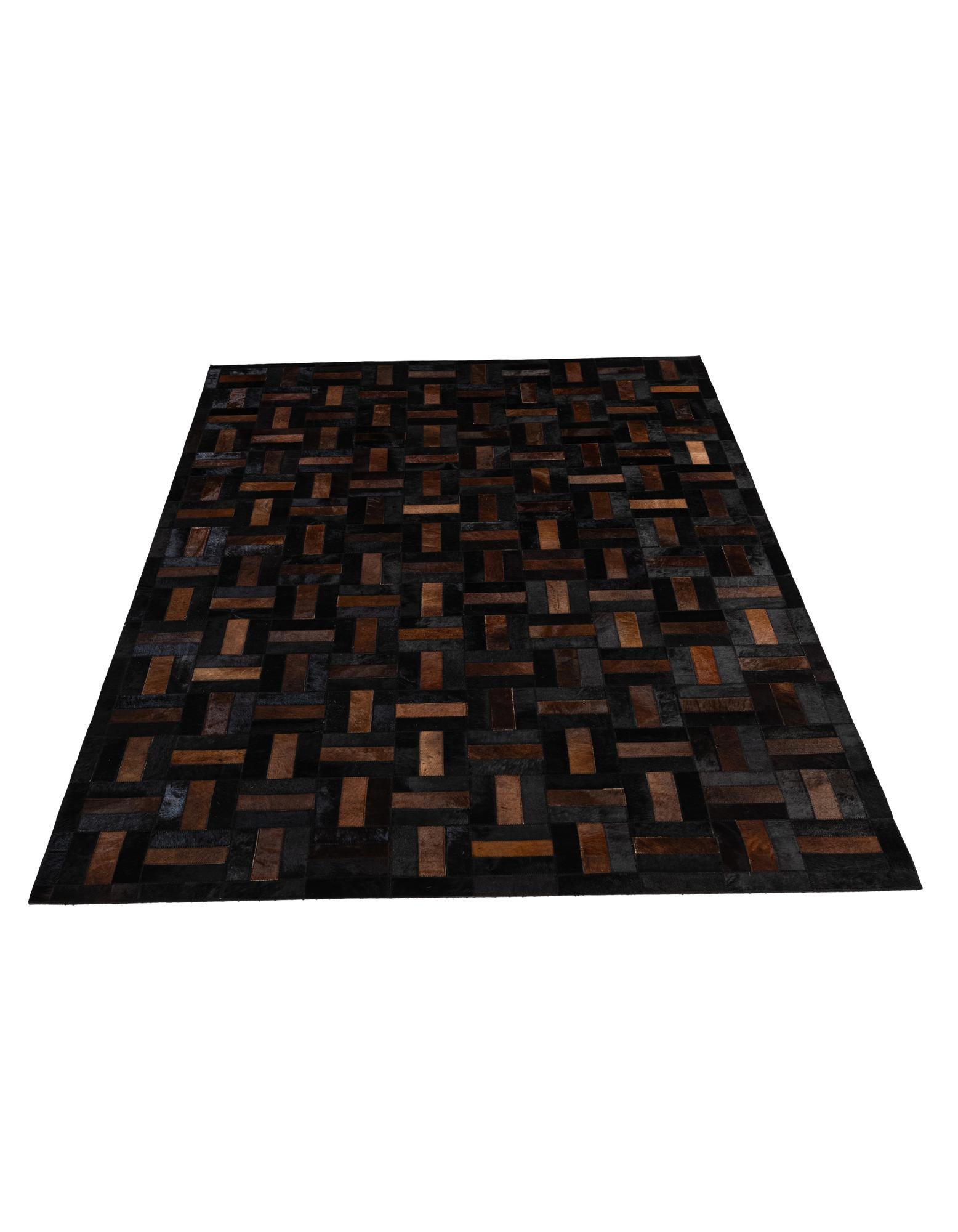 5' 2 x 8' Cowhide - Patchwork Rug