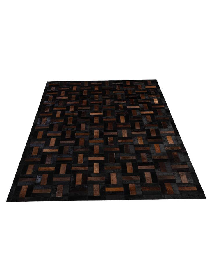 Detail image of 5' 2 x 8' Cowhide - Patchwork Rug