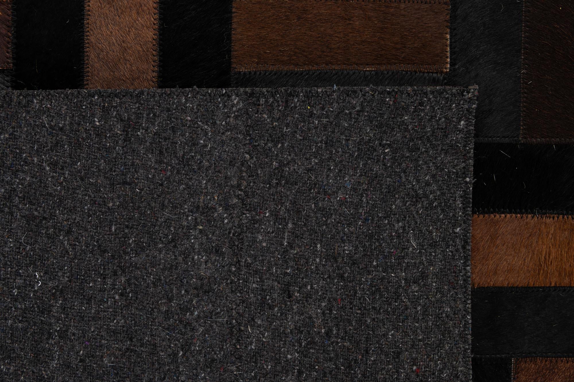 5' 2 x 8' Cowhide - Patchwork Rug