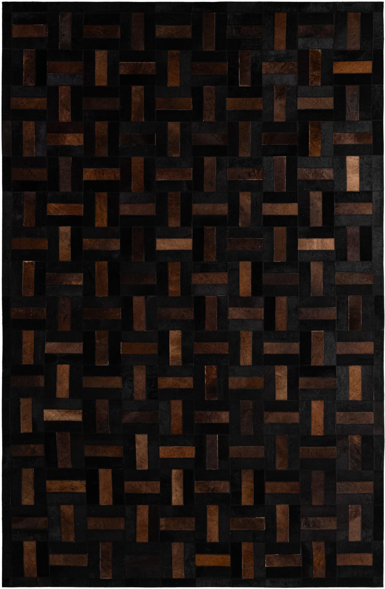 5' 2 x 8' Cowhide - Patchwork Rug
