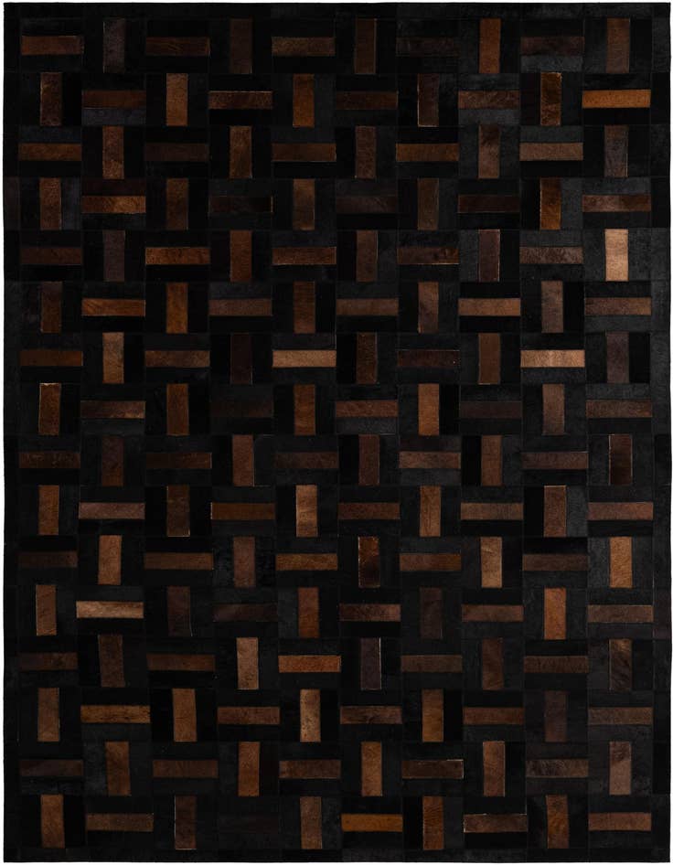 Detail image of 5' 2 x 8' Cowhide - Patchwork Rug
