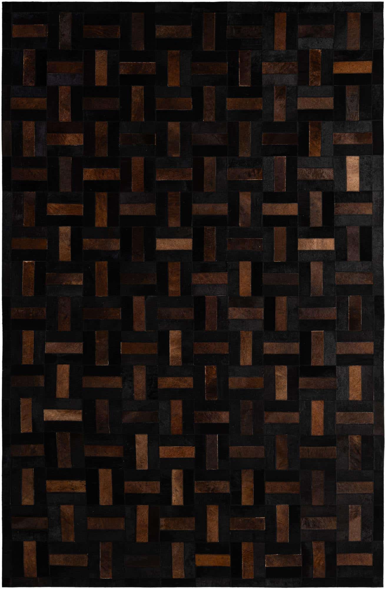 5' 2 x 8' Cowhide - Patchwork Rug