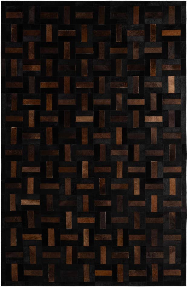 Detail image of 5' 2 x 8' Cowhide - Patchwork Rug