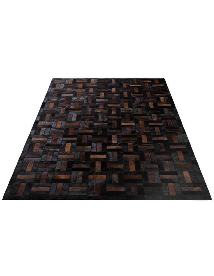 5' 3 x 8' 2 Cowhide - Patchwork Rug