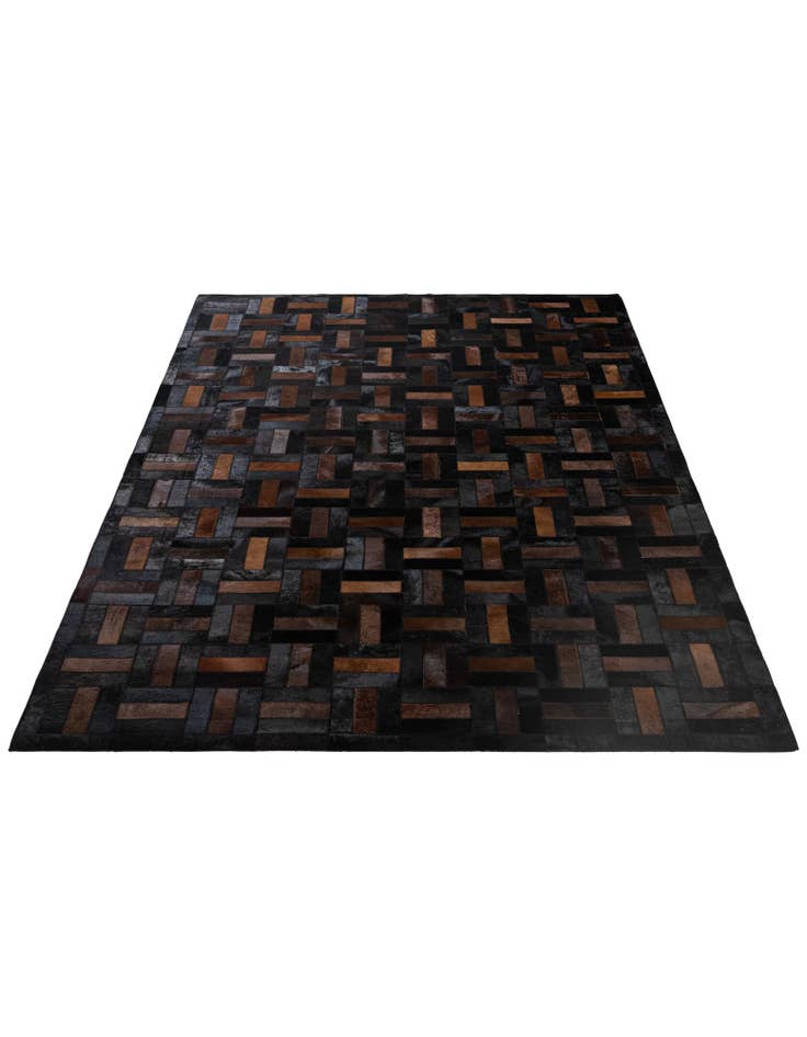 Detail image of 5' 3 x 8' 2 Cowhide - Patchwork Rug