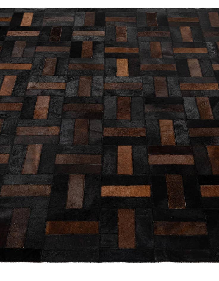 Detail image of 5' 3 x 8' 2 Cowhide - Patchwork Rug