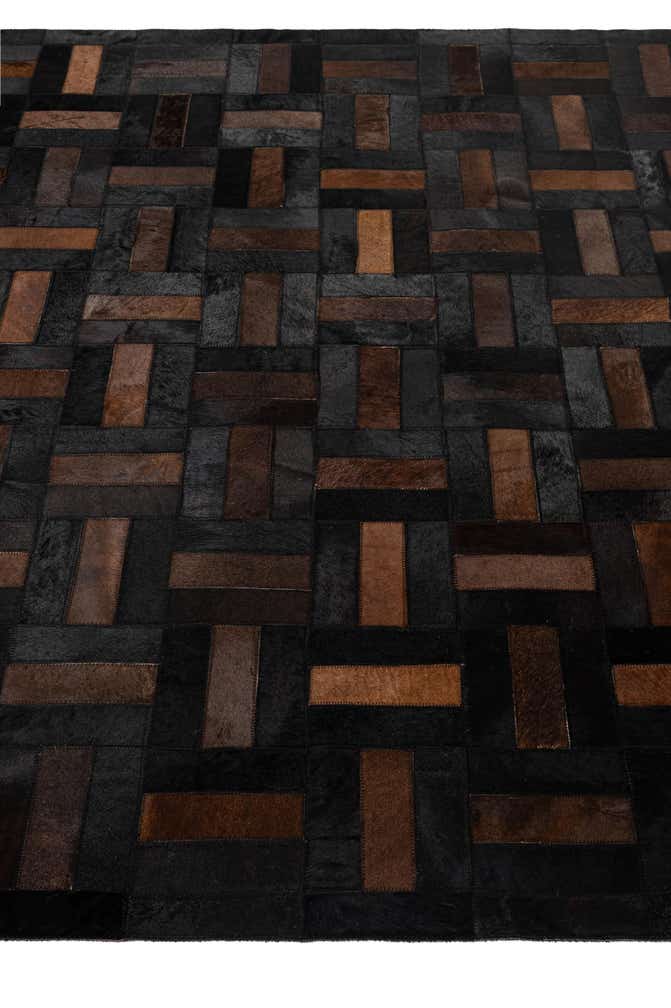 5' 3 x 8' 2 Cowhide - Patchwork Rug