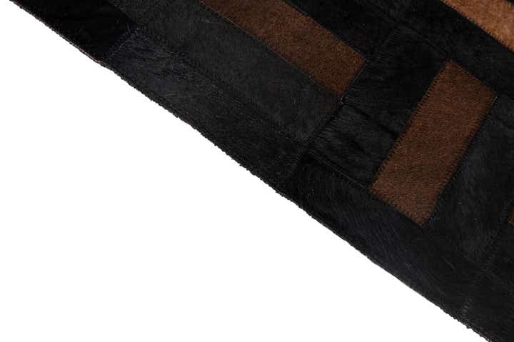 5' 3 x 8' 2 Cowhide - Patchwork Rug