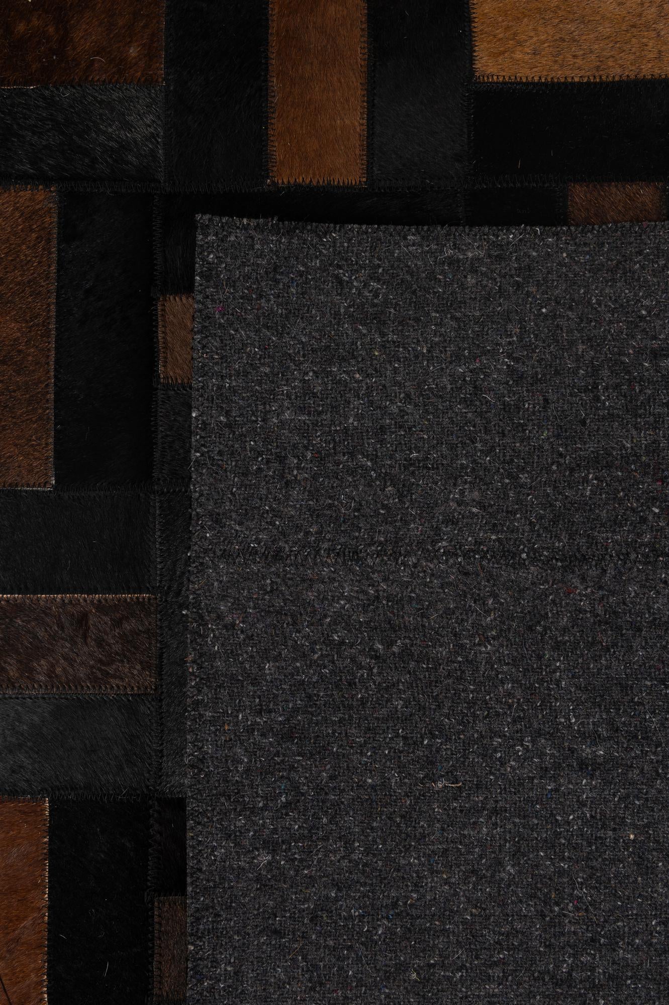 5' 3 x 8' 2 Cowhide - Patchwork Rug