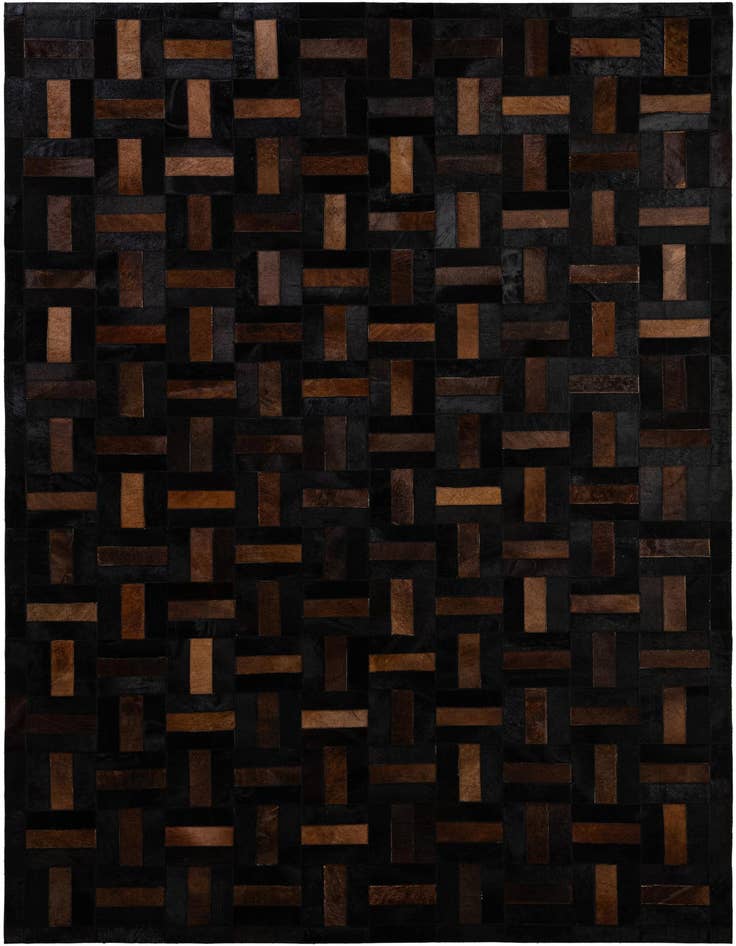 Detail image of 5' 3 x 8' 2 Cowhide - Patchwork Rug