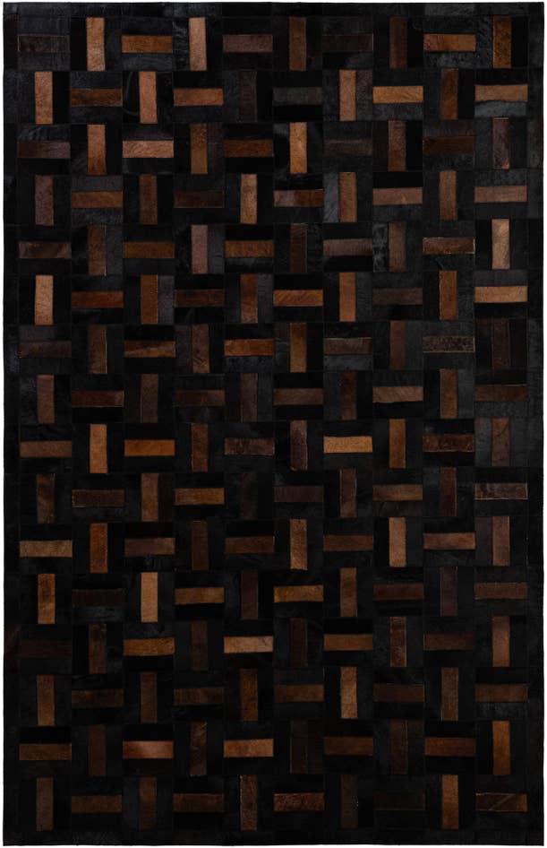 Detail image of 5' 3 x 8' 2 Cowhide - Patchwork Rug