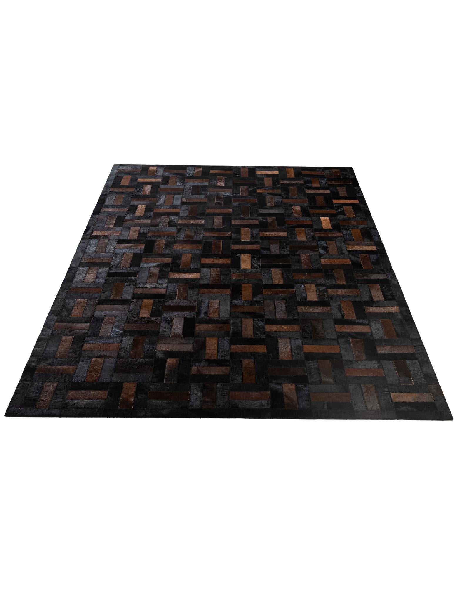 5' 2 x 8' 1 Cowhide - Patchwork Rug