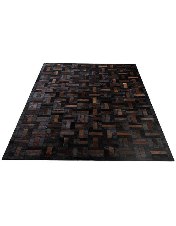 Detail image of 5' 2 x 8' 1 Cowhide - Patchwork Rug