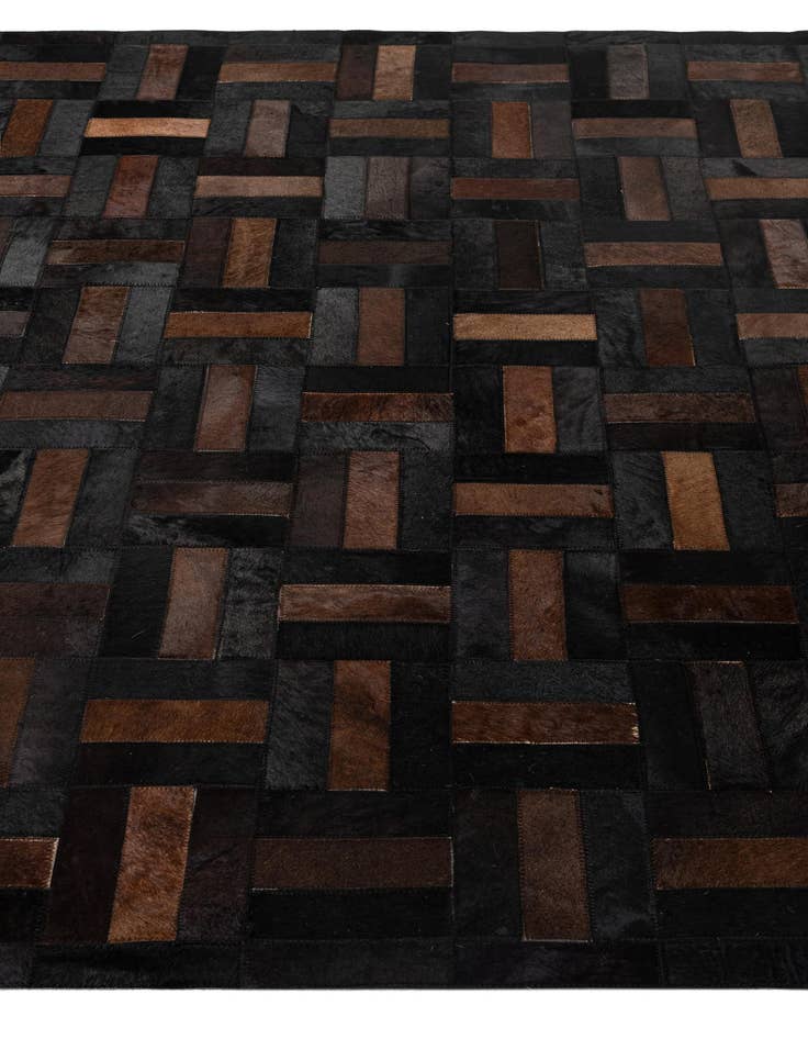 Detail image of 5' 2 x 8' 1 Cowhide - Patchwork Rug
