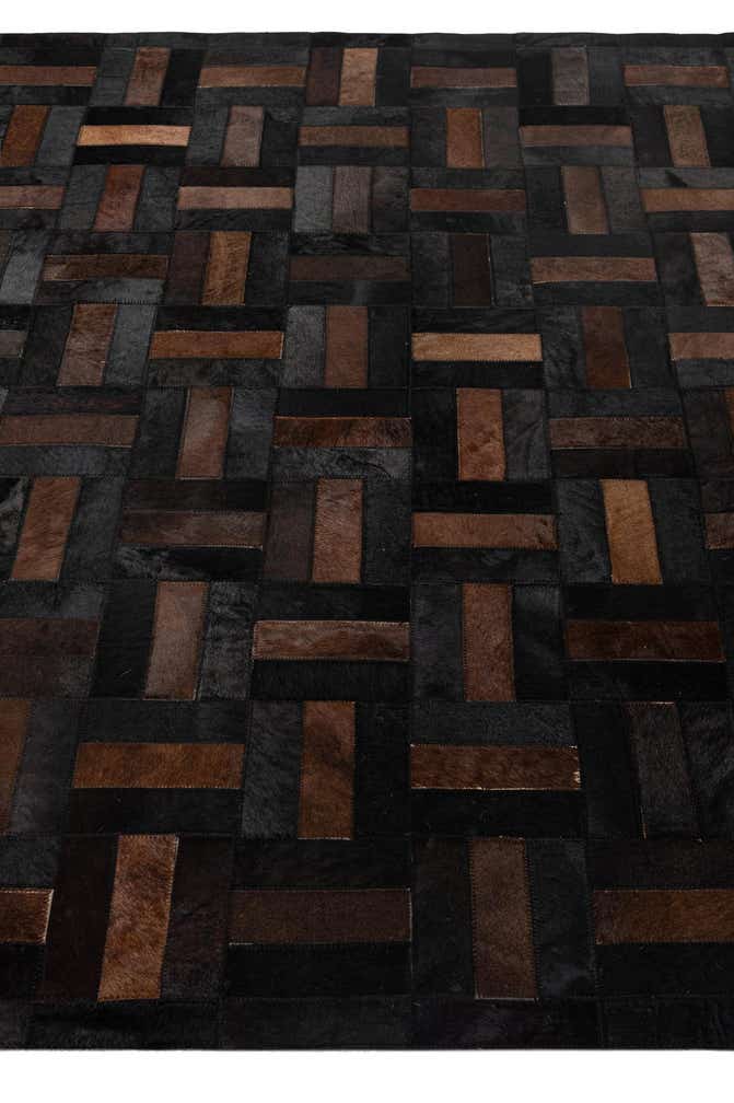 5' 2 x 8' 1 Cowhide - Patchwork Rug