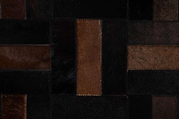 5' 2 x 8' 1 Cowhide - Patchwork Rug