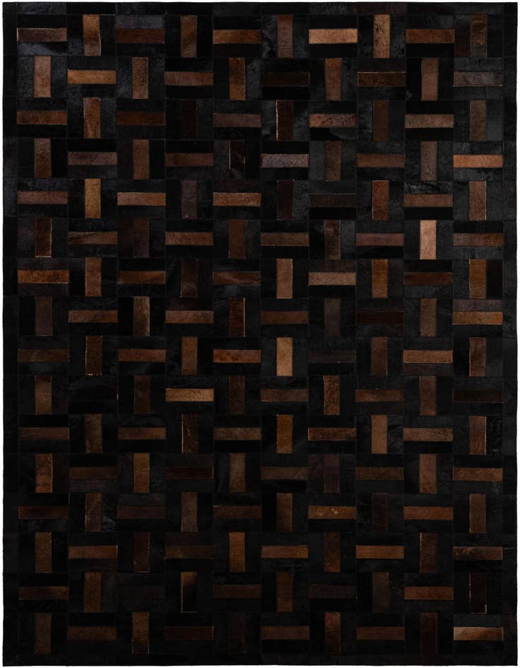 Detail image of 5' 2 x 8' 1 Cowhide - Patchwork Rug