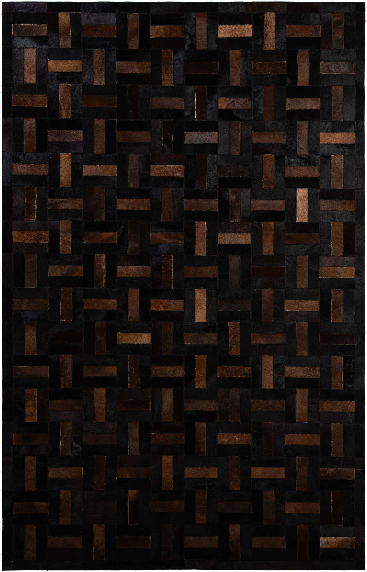 5' 2 x 8' 1 Cowhide - Patchwork Rug