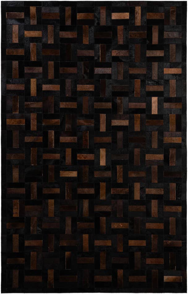 Detail image of 5' 2 x 8' 1 Cowhide - Patchwork Rug