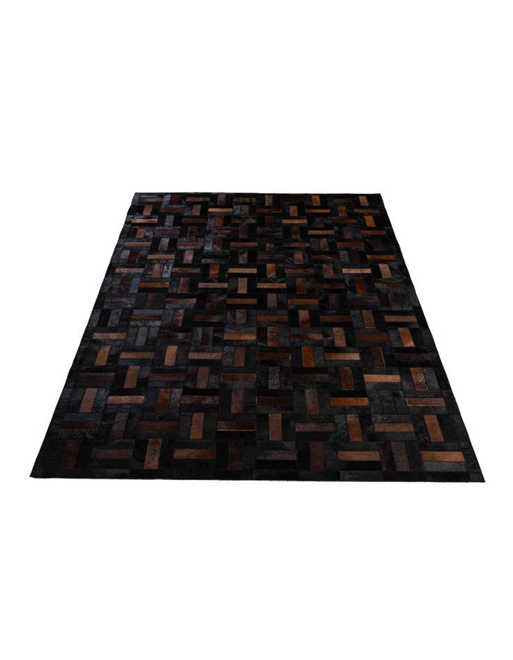 Detail image of 5' 3 x 8' 1 Cowhide - Patchwork Rug
