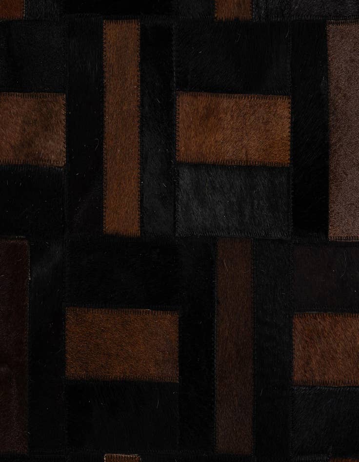 Detail image of 5' 3 x 8' 1 Cowhide - Patchwork Rug