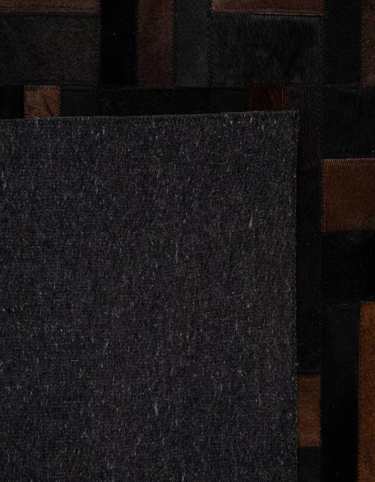 Detail image of 5' 3 x 8' 1 Cowhide - Patchwork Rug